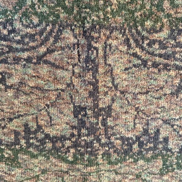 Vintage Whortleberry Scotland Wool Cardigan Sweater M Green Floral Knit - Picture 9 of 10